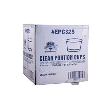 3.25 OZ PORTION CUP / EMPRESS  / CLEAR (50/50/2500)