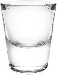 1 OZ SHOT GLASS / THICK BASE / BARCONIC [CASE]
