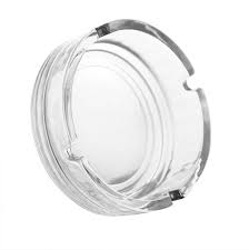 GLASS ASH TRAY - CLEAR (72/CS)