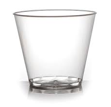 9 OZ CLEAR HARD PLASTIC TUMBLER (500/CS)