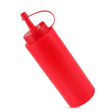 SQUEEZE BOTTLE (RED 8 OZ)