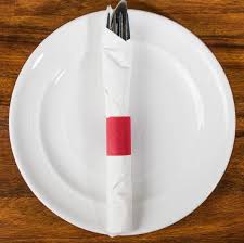 RED SELF-ADHERING PAPER NAPKIN BAND - (2,000/BOX)