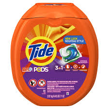 TIDE DETERGENT PODS, SPRING ME ADOW SCENT, 81 PODS/PACK (4/CS