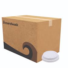 HOT CUP LID / WHITE / FITS 10- 20 OZ BOARDWALK HOT CUP (20/50