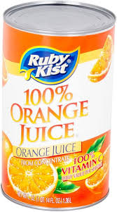 SHELF STABLE 46 OZ ORANGE JUICE CAN