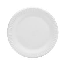 FOAM PLATE / 9" / WHITE / NON-LAMINATED (500/CS)
