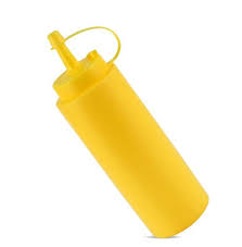 SQUEEZE BOTTLE (YELLOW 8 OZ)