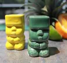 BARCONIC TIKI DRINKWARE / SHOT / GREEN / 2 OZ (EACH)
