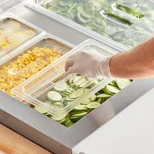 1/3 SIZE CLEAR POLYCARB FOOD PAN LID WITH HANDLE [EACH]