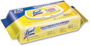 LYSOL WIPES / DISINFECTING WIPES / 6.75 X 8.5 / LEMON