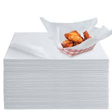 12" X 12" DELI PAPER / BASKET LINER / WHITE WITH LOGO