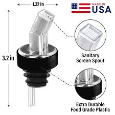 PLASTIC POURERS WITH SANITARY SCREEN CLEAR