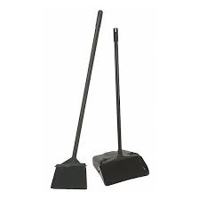 BLACK LOBBY BROOM & DUST PAN / 35" HANDLE (EACH)