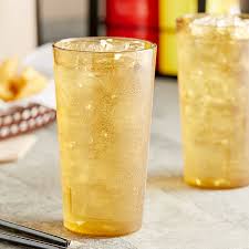 16 OZ. AMBER PEBBLED PLASTIC TUMBLER (12/PACK)