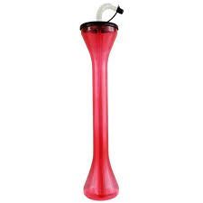 PARTY YARD / 24 OZ / WITH BLAC K LID & STRAW / PINK (EACH)