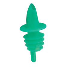 GREEN PLASTIC POUR SPOUTS (DOZEN)