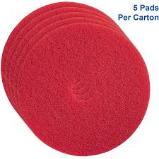RED BUFFING FLOOR PADS / 20" DIAMETER (5/CS)