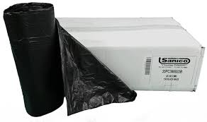 38 X 60 / HIGH DENSITY / 22 MIC / BLACK (150/CS)