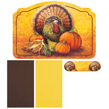 Hoffmaster 856793 10" x 14" Thanksgiving Placemat Combo