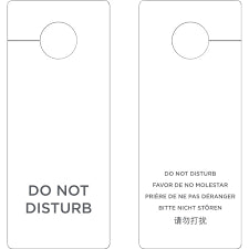 DO NOT DISTURB / DND - NON LOGO - MAID SERVICE - 3 X 8