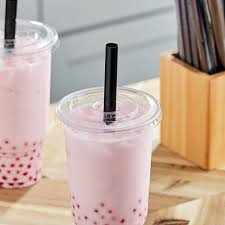 BOBA STRAW / 9 " EXTRA WIDE / POINTED BLACK STRAW / 1,600
