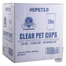 EPET10 / 10 OZ PET COLD CUP [SLEEVE OF 50]