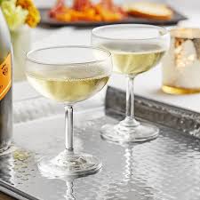 7 OUNCE COUPE GLASS. THIS GLASS MEASURES APPROX. 7OZ /