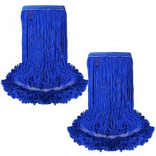 MOP HEAD / LOOPED END / BLUE / LARGE / 32 OZ / EACH