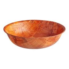 10" WOVEN WOOD SALAD BOWL (12/PACK)