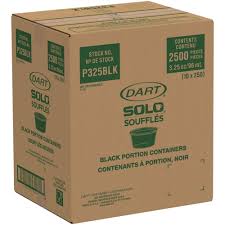DART 3.25 OZ PORTION CUP / BLACK (10/250/2,500)