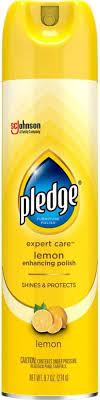 PLEDGE FURNITURE POLISH / 9.7 OZ AEROSOL SPRAY / LEMON (6/CS