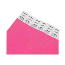 NEON PINK NUMBERED WRISTBANDS - BOX OF 500