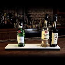 LIQUOR SHELF / 1 TIER / BLACK / 48" LENGTH / LOW PROFILE