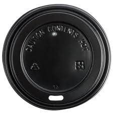 PAPER HOT CUP LID / BLACK / 8-24 OZ (1,000/CS)