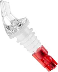 1 OZ. CLEAR SPOUT / RED TAIL MEASURED LIQUOR POURER
