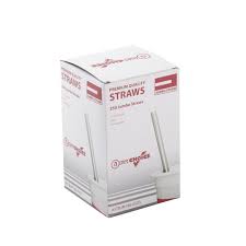 8" UNWRAPPED STRAW / CLEAR [50/250/12,500] [UWST] [CASE]