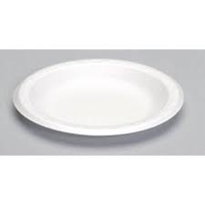 GENPAK 6" WHITE FOAM PLATE NON LAMINATED - 8/125 CASE (1000)