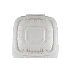 ECO-HINGE 6 X 6 / WHITE / MFPP 1 COMPARTMENT / 250 P/C (CASE)