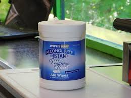 WIPESPLUS LEMON SCENT ALCOHOL FREE HAND SANITIZING WIPES
