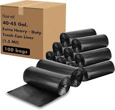 40 X 46 / 45 GAL / 1.5 MIL /  LOW DENSITY / BLACK [100/CS]