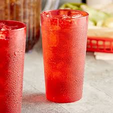 16 OZ RED STACKABLE PEBBLED TUMBLERS - 12PK