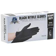 NITRILE GLOVE / LARGE / BLACK / HD / EMPRESS [EACH]