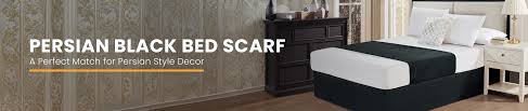 BED SCARF / KING / 26 X 108 / PERSIAN BLACK [EACH]