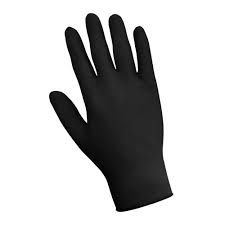NITRILE POWDER-FREE /  LARGE / BLACK / 100 PER BOX (10/CS)