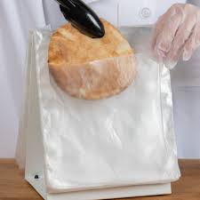 7 1/2" X 7 1/2" UNPRINTED PLASTIC DELI SADDLE BAG WITH