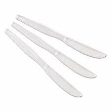 DIXIE / HEAVYWEIGHT POLYSTYRENE CUTLERY, KNIVES,