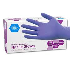EXTRA LARGE NITRILE GLOVE / BLUE / EXAM GRADE / POWDER