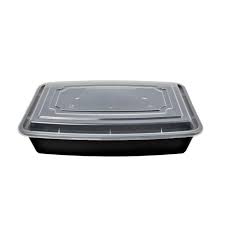 48 OZ RECTANGULAR MICROWAVEABLE CONTAINER WITH