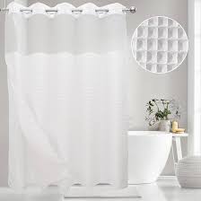 SHOWER CURTAIN / WAVES / HOOK-FREE POLYESTER 71 X 77