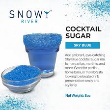 BARSUPPLY'S BLUE RIMMING SUGAR 1 LB. POUCH